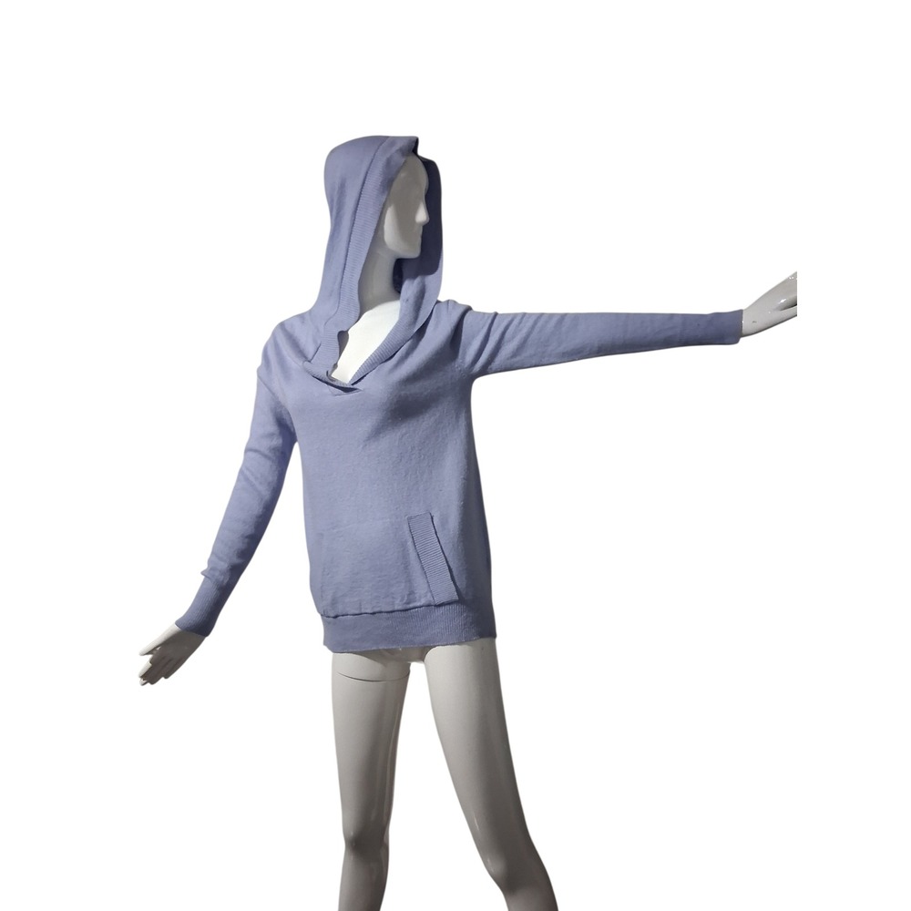 Soft Surroundings Wool Cashmere Womens size Small Hooded Pullover Pocket Sweater